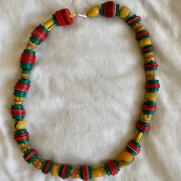 African Beaded Necklace - Picture 1 of 3